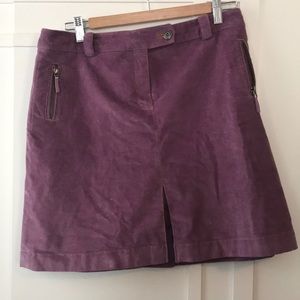 Brooks Brothers lavender corduroy mini skirt